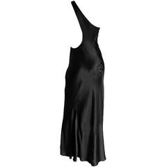 Free Shipping:Iconic Tom Ford For Gucci SS 2000 Black Silk Backless Runway Gown!