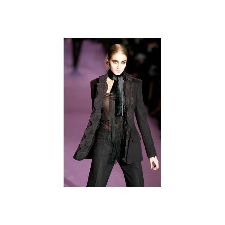 Free Shipping:  Heavenly Tom Ford YSL Rive Gauche FW 2001 Runway Jacket & Skirt! In Good Condition In Melbourne, AU
