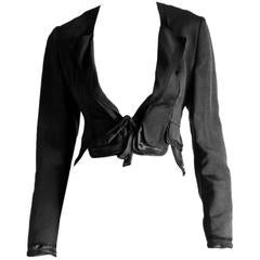 Heavenly Tom Ford YSL Rive Gauche FW 2002 Multi-Layered Silk Bolero Jacket! 36