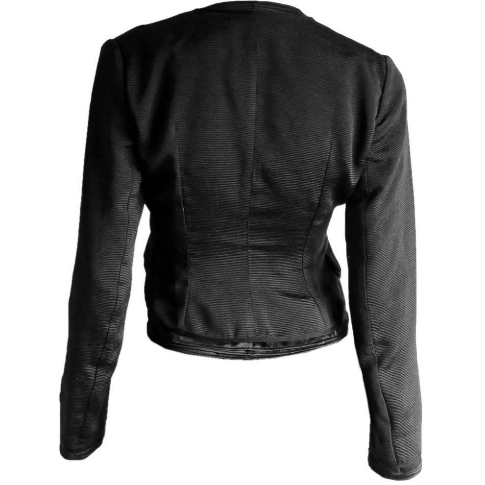 Gray Heavenly Tom Ford YSL Rive Gauche FW 2002 Multi-Layered Silk Bolero Jacket! 36
