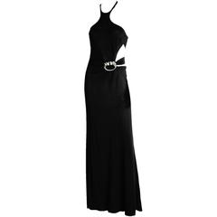 Free Shipping: Rare & Iconic Tom Ford Gucci FW2004 Collection Black Dragon Gown!