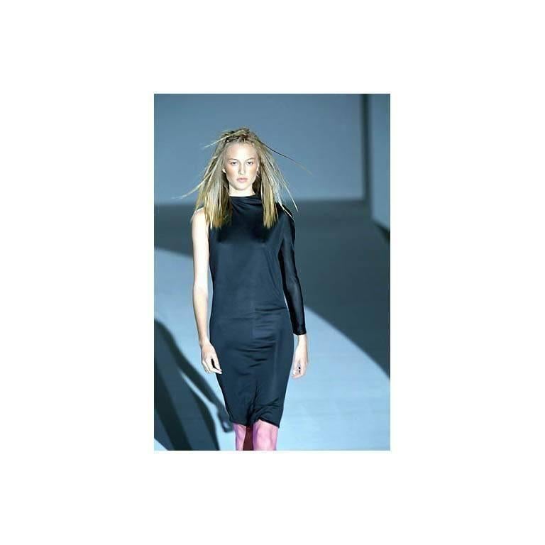 Women's Absolutely Gorgeous Tom Ford Gucci Black SS 2000 Runway Ad Campaign Dress! IT 42 For Sale