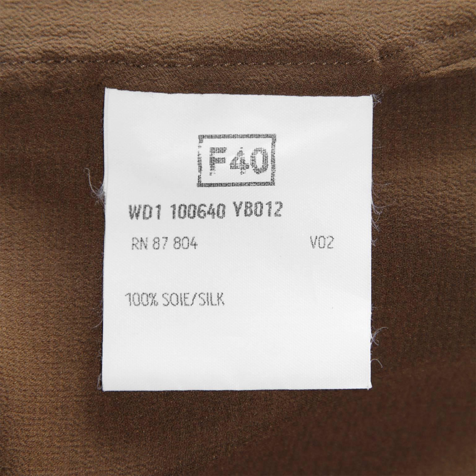 Rare & Iconic Tom Ford YSL Rive Gauche FW2002 Safari Runway Jacket & Skirt! FR40 For Sale 3