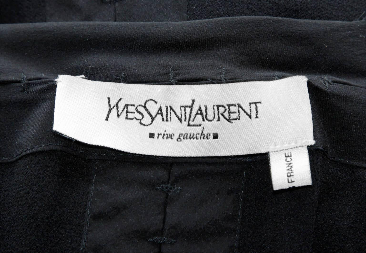 Tom Ford Yves Saint Laurent YSL Rive Gauche FW 2002 Poet Blouse and Skirt FR40 For Sale 2