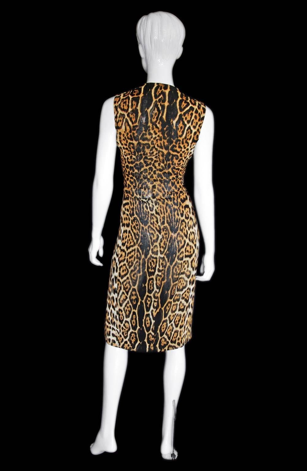 Brown Free Shipping: Gorgeous Tom Ford YSL Rive Gauche SS2002 Safari Collection Dress!