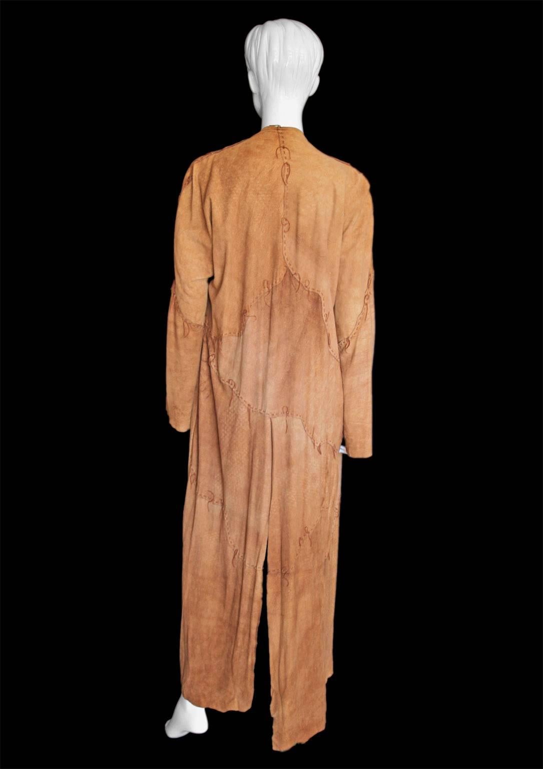 Rare & Iconic Tom Ford for YSL Rive Gauche SS 2002 Safari Collection Runway Coat In Excellent Condition In Melbourne, AU