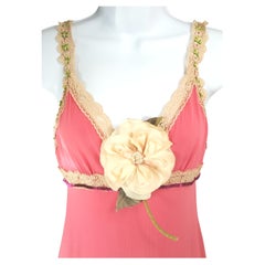 Dolce & Gabbana 1999 Laufsteg Accessoire Seide Rosette Blume Manschettenknöpfe oder Boutonniere aus Seide