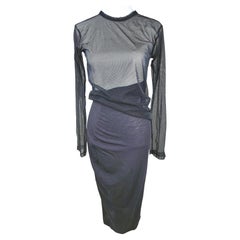 CommeDesGarcons S/S 1997 RunwayLook11 TulleTop & DrapedSkirtDress TwoPieceSet