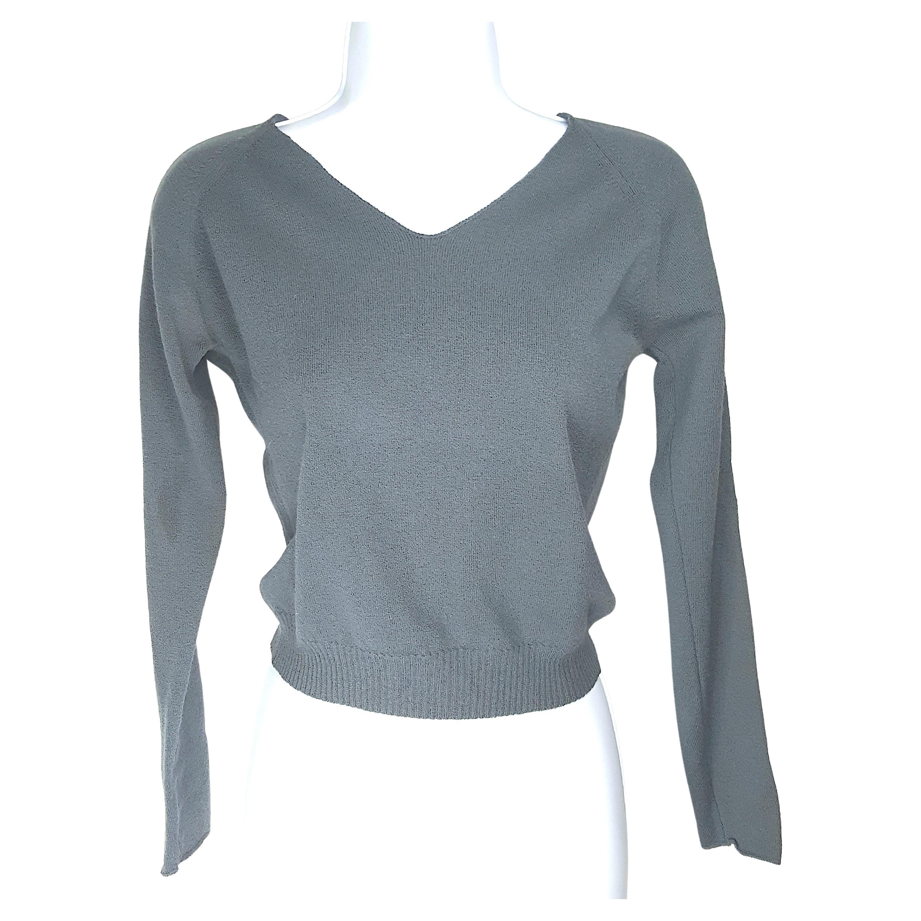 MaisonMartinMargiela 1994 CoutureArtisanal Line0 UpcycledSocks Overdyed Pullover