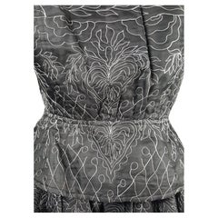 ChristianLacroix 1980 4PieceSet Lace TopstitchedSilk Skirt ZipJacket Ensemble