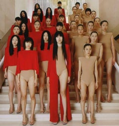 Maison Martin Margiela Runway Look1 Vanessa Beecroft Red Cape SS 2007
