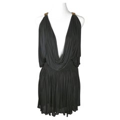 AlexanderMcQueen EmbellishedDrapedPlunging DelphosGoddessGown MiniDress, ss2006