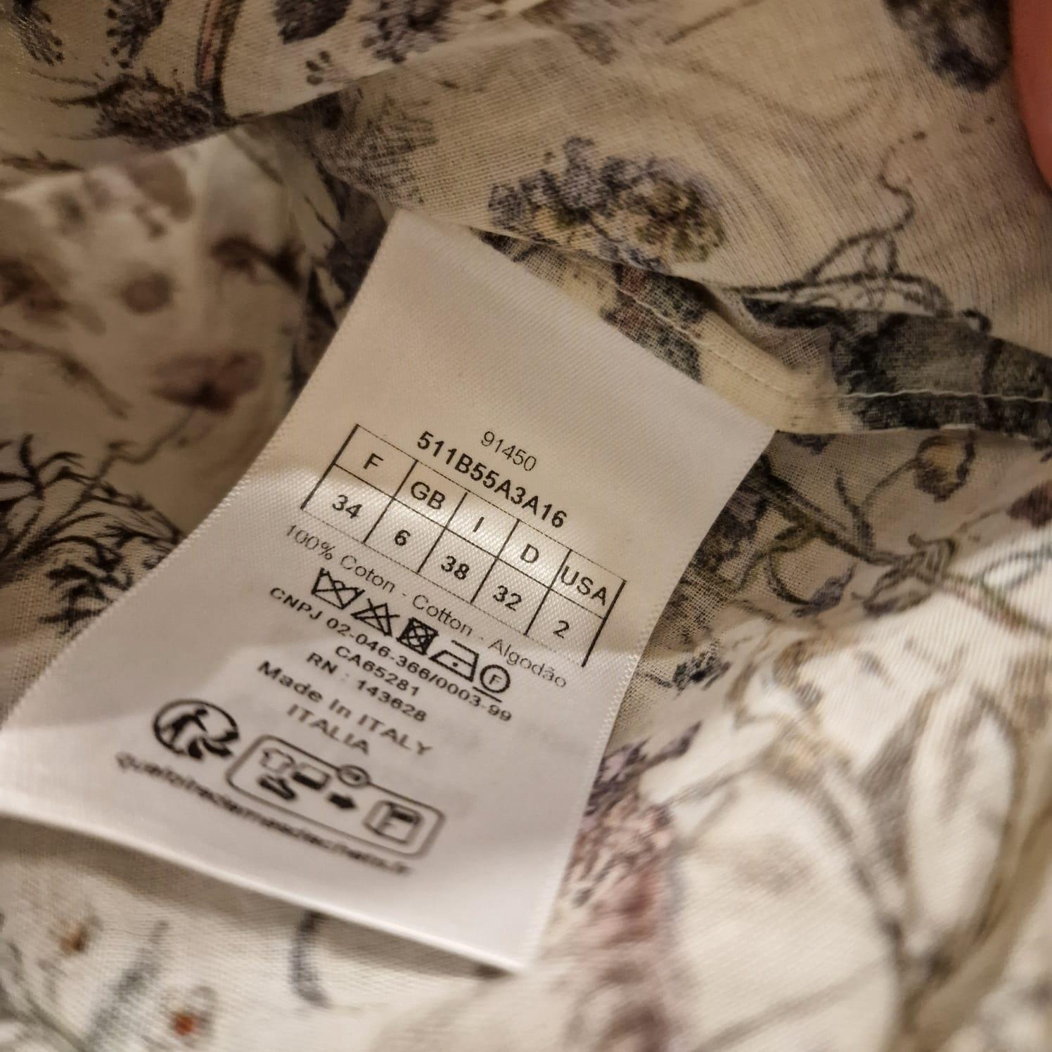 Camicetta in cotone muslim di Christian Dior Riviere, stagione estiva 2025 in vendita 6