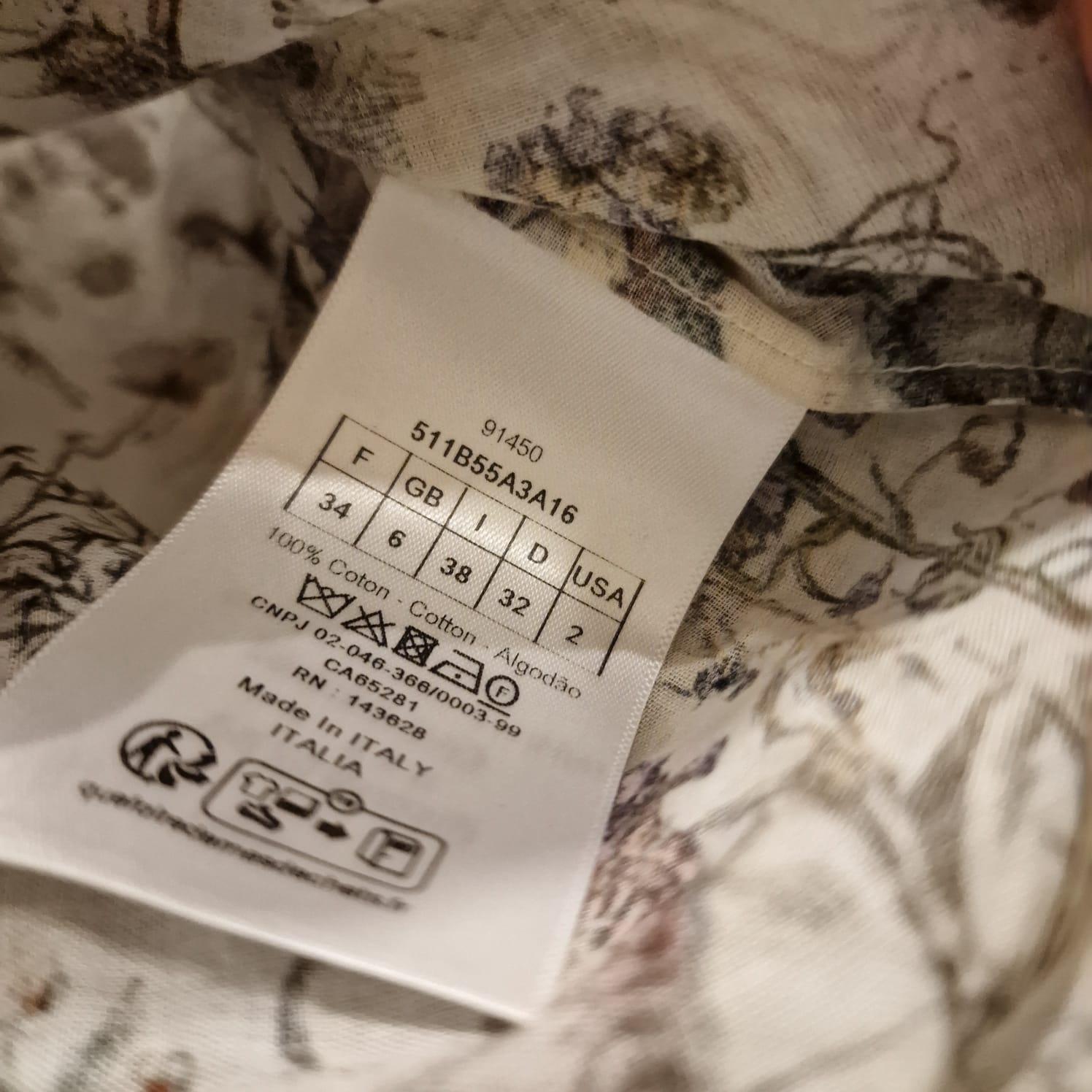 Camicetta in cotone muslim di Christian Dior Riviere, stagione estiva 2025 in vendita 5