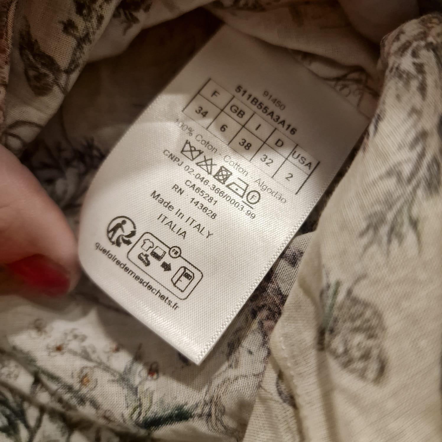 Camicetta in cotone muslim di Christian Dior Riviere, stagione estiva 2025 in vendita 9