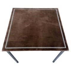 Christian Dior's iconic 1970s design. folding game table, chromed steel