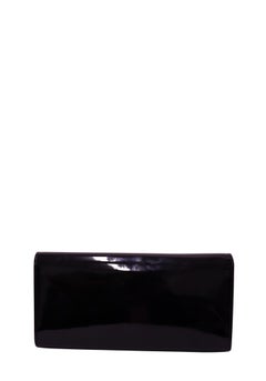 Saint Laurent Kate Black Patent Leather Tassel Clutch