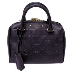 Louis Vuitton Nano Speedy Black Monogram Empreinte Leather