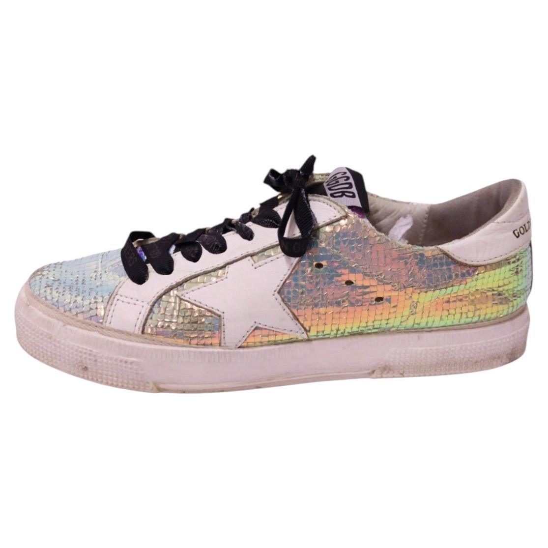 Golden Goose Superstar Iridescent Leather Sneakers - EU 36