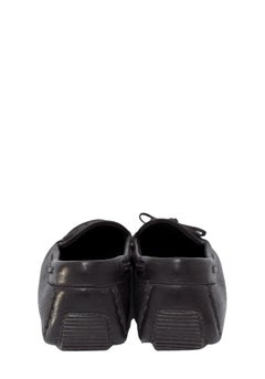 Bottega Veneta Black Intrecciato Leather Driving Loafers - EU 38