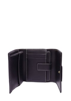 Givenchy 4G Canvas & Black Leather Compact Wallet