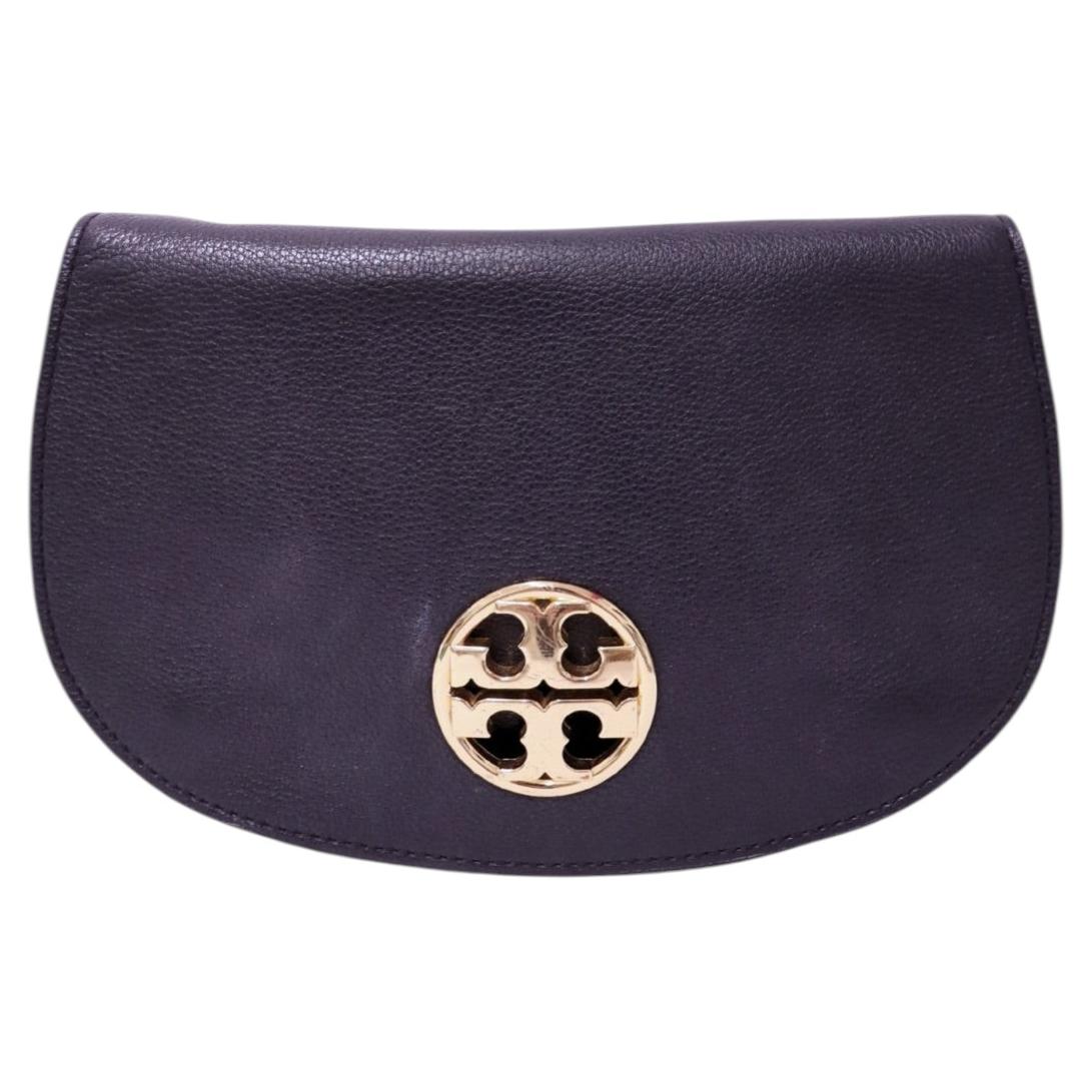 Sac à bandoulière « Miller » en cuir noir de Tory Burch en vente
