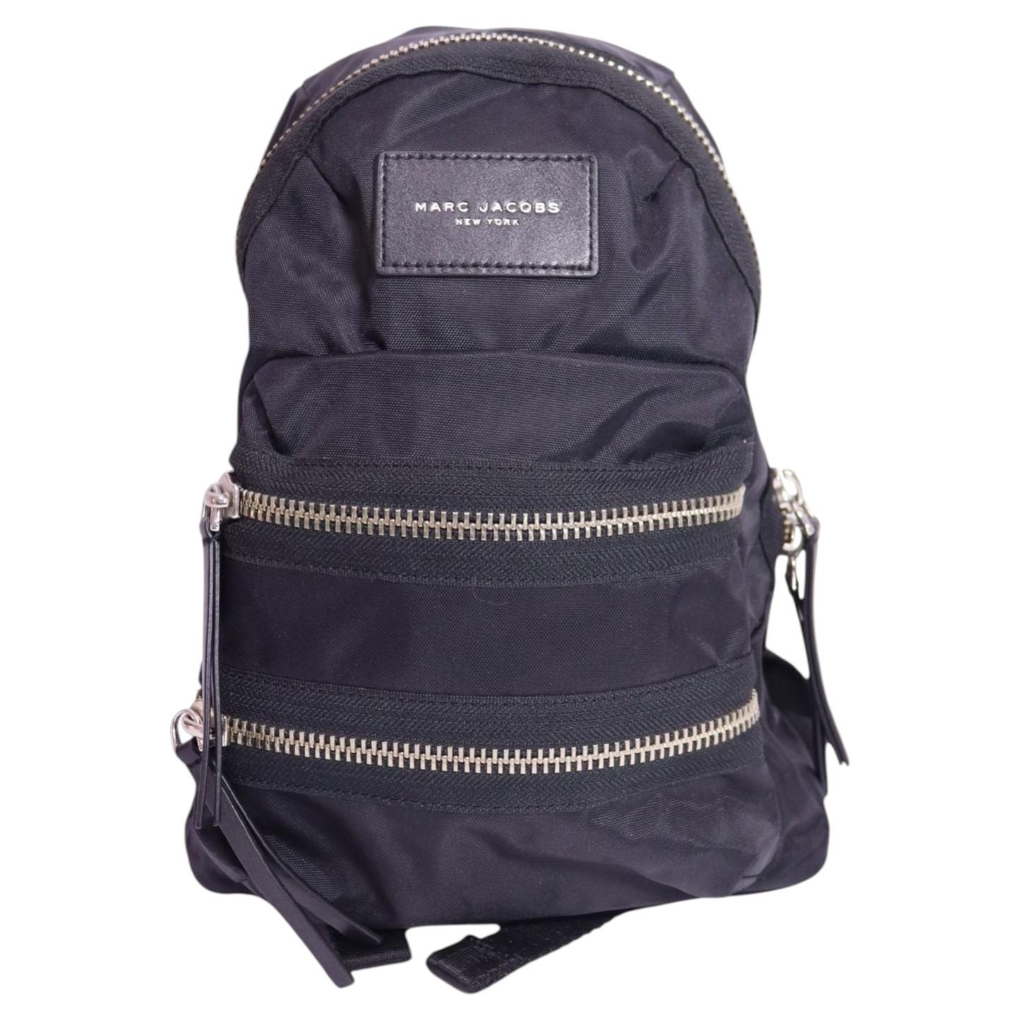 Marc Jacobs Biker Mini Nylon Backpack Black For Sale