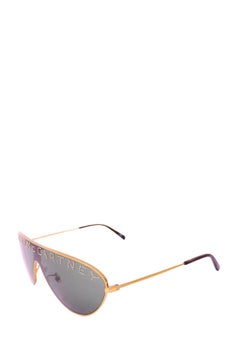 Stella McCartney Logo Shield Aviator Sunglasses