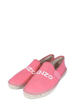 Kenzo Pink Logo Canvas Espadrilles - EU 39