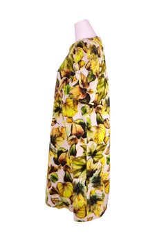 Dolce & Gabbana Leaf Print Shift Dress - EU 42