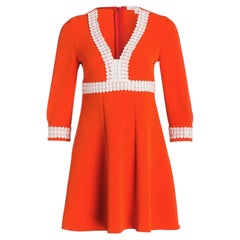 Maje Ricoeur Orange Stretch-Crepe Dress - US 8 / EU 40
