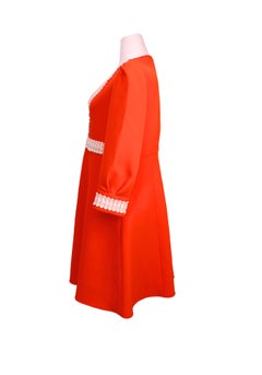 Maje Ricoeur Orange Stretch-Crepe Dress - US 8 / EU 40