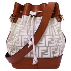 Fendi Mon Tresor FF Logo Bucket Bag
