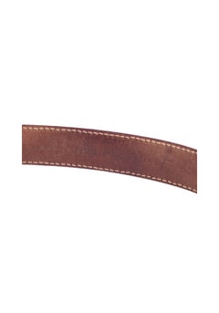 Fendi-Gürtel aus strukturiertem Metallic-Leder mit vergoldeter Schnalle – EU 34