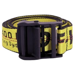 Off-White Industrial Belt Yellow – Logo Tape Statement Belt
