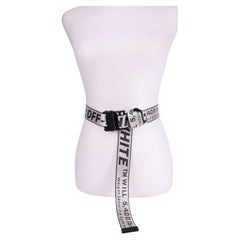 Off-White Industrial Logo Canvas Belt White/Black