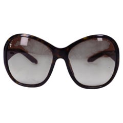 Prada Oversized Tortoiseshell Oval Sunglasses