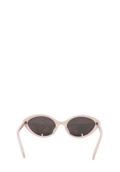 Gafas de sol Celine Paris de color beige con montura de ojo de gato y cristales gris oscuro