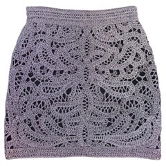 Minifalda de encaje de ganchillo metalizado de Maje - 36 (talla europea)