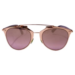 Christian Dior So Real Gold Metal Mirrored Sunglasses