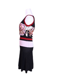 Robe midi sans manches en maille imprimée Just Cavalli - XS