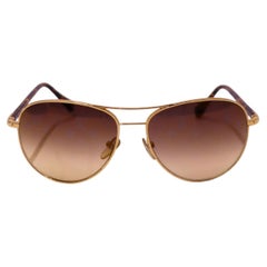 Louis Vuitton Conspiration Pilot Sunglasses Gold & Tortoiseshell