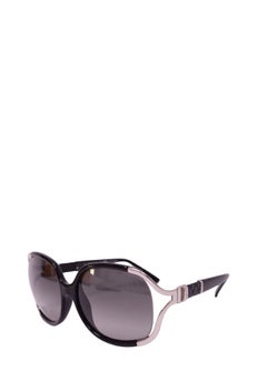 Fendi Black & Silver Oversized Gradient Sunglasses