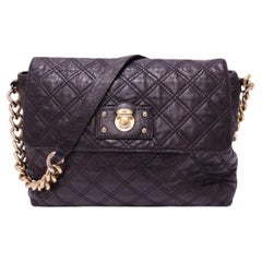 Marc Jacobs Black Quilted Leather Chain Shoulder Bag