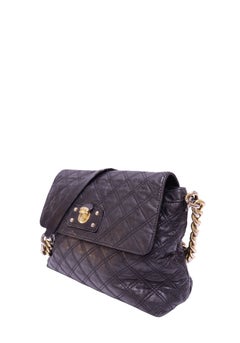 Marc Jacobs Black Quilted Leather Chain Shoulder Bag