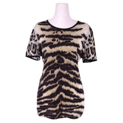 Roberto Cavalli Animal Print Top - XL