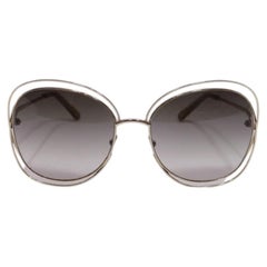 Chloé Gold-Tone Oversized Gradient Sunglasses