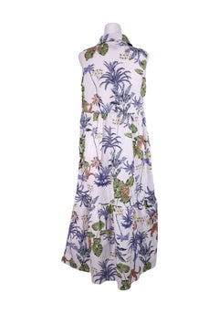 Rachel Zoe Tropical Print Midi Dress - S