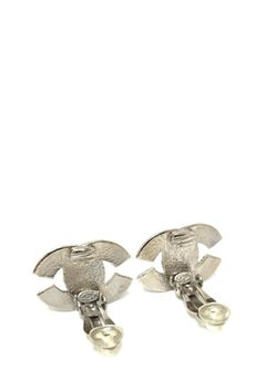 Chanel Crystal CC Clip-On Earrings