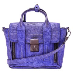 3.1 Phillip Lim Pashli Metallic Blue Mini Satchel Bag
